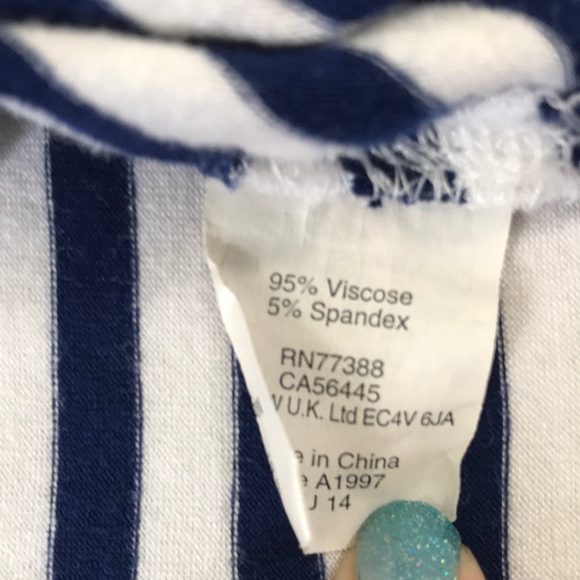 J. CREW Blue White Sleeveless Maxi Dress Size S - Picture 9 of 10